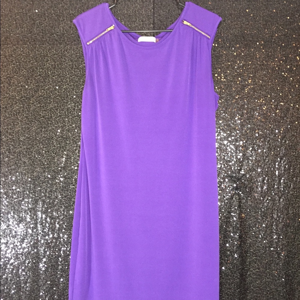 Calvin Klein purple sheath dress